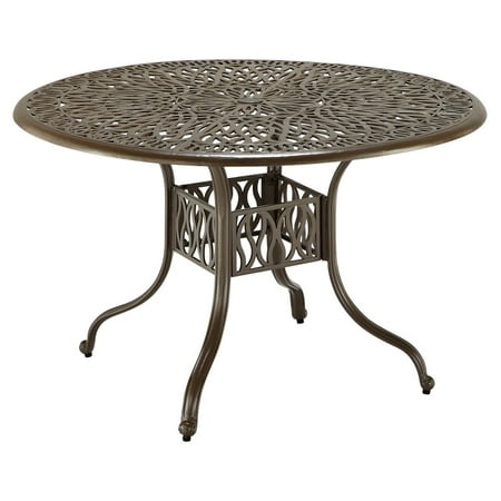 Home Styles Floral Blossom Taupe Dining Table, 48