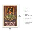 thumbnail image 2 of Ruth St. Denis & Ted Shawn - Denishawn Dancers - Vintage Dance Poster c.1920 - Master Art Print (Unframed) 12in x 18in, 2 of 4