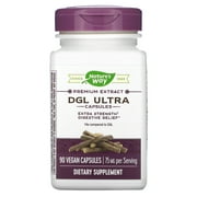 Nature's Way DGL Ultra, 75 mg, 90 Vegan Capsules