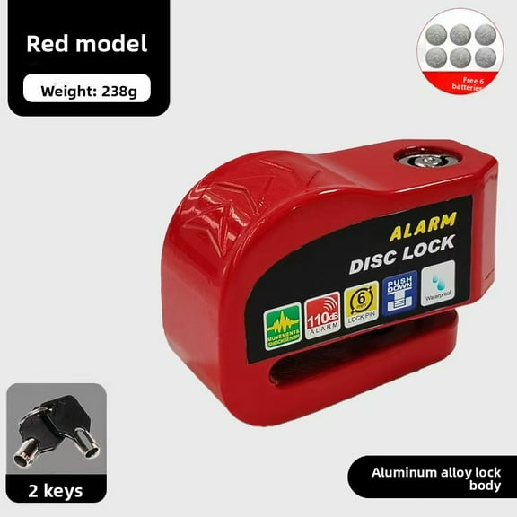 Universal electric vehicle disc brake lock, motorcycle lock, anti-theft bicycle alarm, disc brake disc lock, mountain bike lock list