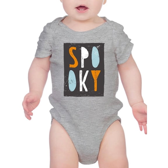 Spooky. Grunde Style Banner Bodysuit Infant -Image by Shutterstock,  12 Months