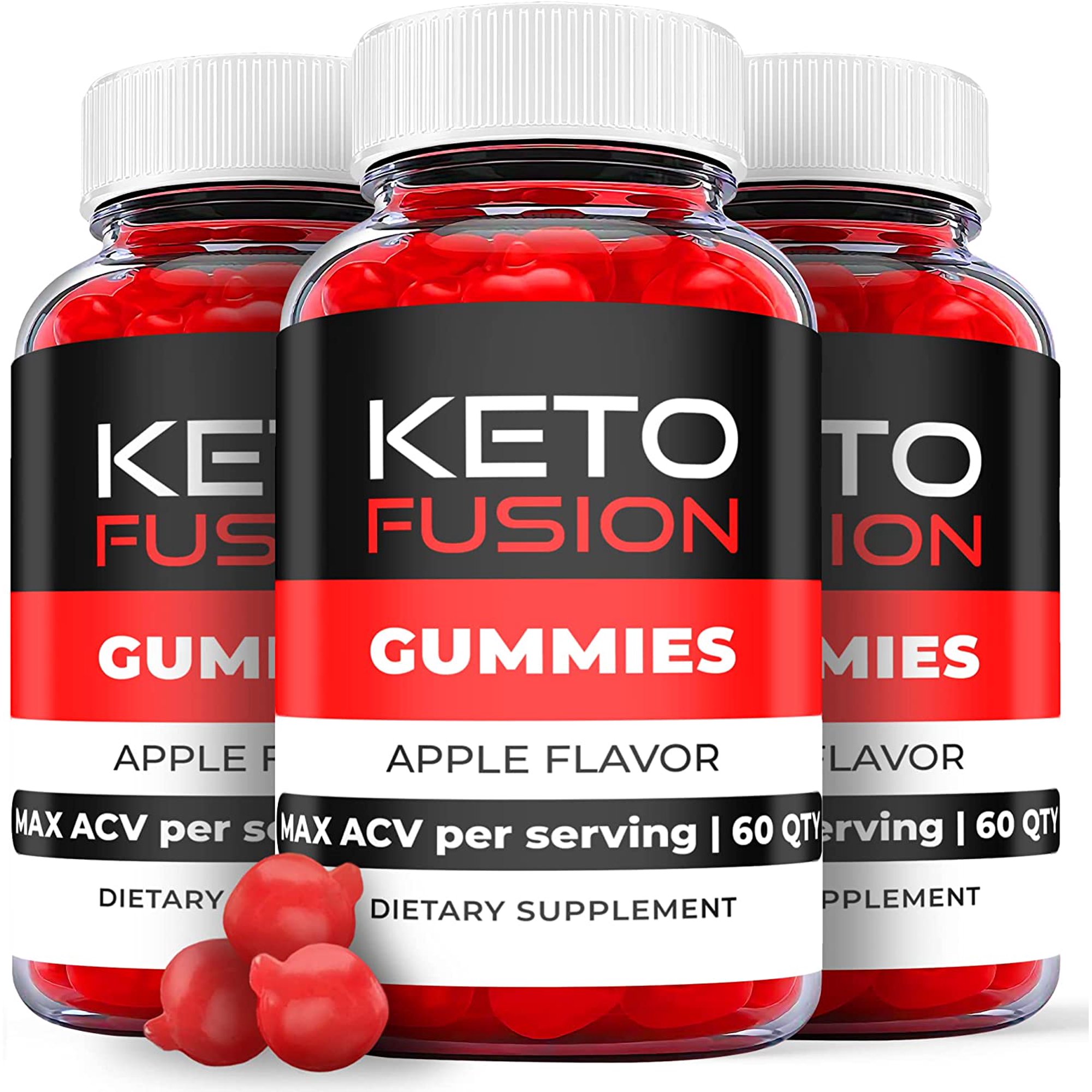 (3 Pack) Keto Fusion Keto ACV Gummies - Supplement for Weight Loss - Energy & Focus Boosting Dietary Supplements for Weight Management & Metabolism - Fat Burn - 180 Gummies