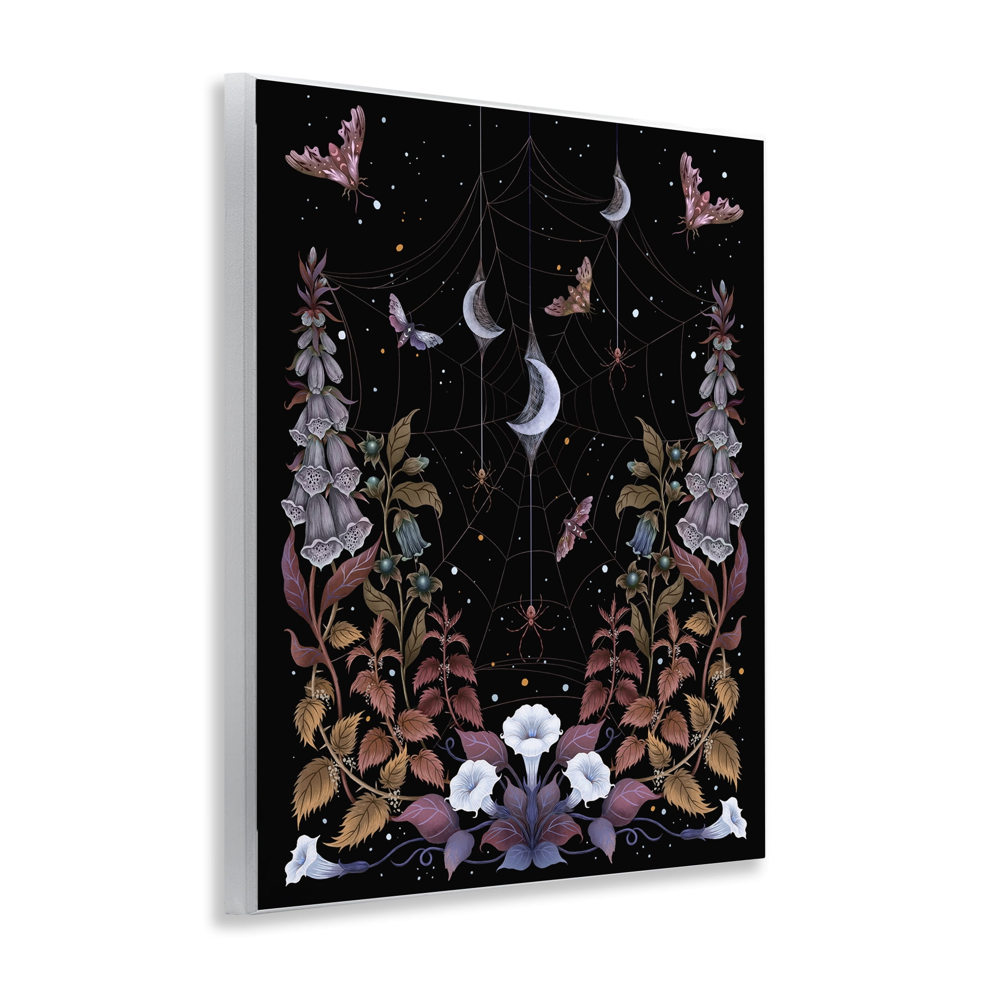 Stupell Industries Witch Garden with Spider Webs Wall Plaque Art, design by Episodic Drawings