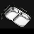 thumbnail image 5 of YongCo 304 Stainless Steel Divided Plate with Multiple Sections, Ideal for Family Meals, School Lunches, and Office Lunch, 5 of 16