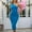 Sky Blue, variant on Womens Midi Dress Bodycon Casual One Shoulder Sleeveless Basic Ruched Summer Club Party Dresses 2025