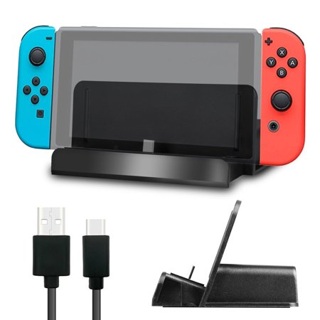 TSV Portable Charge Docking Station Stand Charging Dock Kit for Nintendo (Best Nintendo Switch Portable Dock)