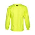thumbnail image 2 of Kishigo Microfiber Polyester Long Sleeve T-Shirt 9122-9123 Lime M, 2 of 4