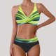 thumbnail image 1 of WILLBEST Traje de Baño Corto Mujer conjunto de Traje de Baño Separado con Cuello En V y Lazo para Mujer, 1 of 4