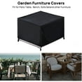 thumbnail image 6 of Square Patio Table Cover, Indoor Garden Outdoor Furniture Covers, 420D Oxford Fabric Covers Dustproof and Waterproof Windproof UV-Protection Drawstring Buckle, Black, Maiiann, 6 of 11