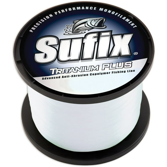Sufix 696 Tritanium Plus Monofilament Fishing Line, 1/4 lb Spool, 12 lb Clear