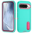 thumbnail image 1 of for Google Pixel 9 Case, Google Pixel 9 Phone Case with Built in Kickstand, Shockproof/Dustproof/Drop Proof Heavy Duty Military-Grade Rugged Protective Étui for Google Pixel 9, Green, 1 of 9