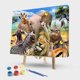 thumbnail image 2 of Cuadros Decorativos Kit de pintura por números DIY animales felices lienzo arte al óleo cuadro decoración del hogar Sywqhk Nuevos Originales, 2 of 9