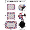 thumbnail image 3 of 4th of July Blue Red Floral Dish Drying Mat for Kitchen Counter, Super Absorbent Quick Dry Coffee Bar Mat Pad Thin Diatomaceous Sink Mat Non Slip Dish Drainer Mat 16''''x18'''' Independence Day Plaid, 3 of 6