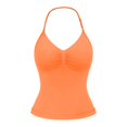 thumbnail image 5 of Gym Tank Tops Woman, Audhol Womens Strappy Top Halter Sports Bra Sleeveless Gym Yoga Workout Tank Tops Compression Gym Fitness Halter Workout Tops for Women orange XL, 5 of 6
