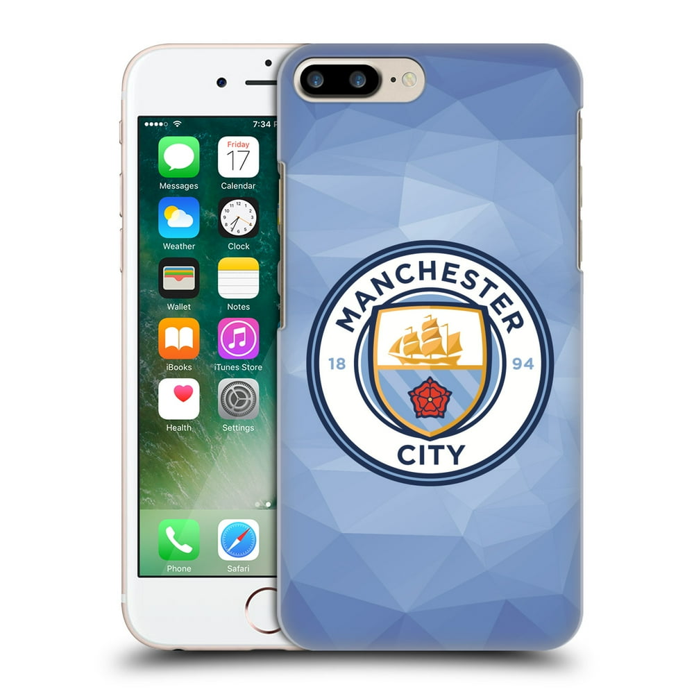 OFFICIAL MANCHESTER CITY MAN CITY FC BADGE GEOMETRIC HARD BACK CASE FOR