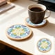 thumbnail image 1 of Kit de Coaster de Mosaicos Hazlo Tú Mismo, Juego de Manualidades para Posavasos de Madera, Baldosas Mixtas Coloridas con Pegamento, Bol y Esponja, 9.5x9.5cm para Posavasos de Bebidas., 1 of 6