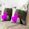 thumbnail image 3 of LALILO Throw Pillow Covers Sign Showing You Love Motivational Deep Cushion Cover 18" x 18", 2222 Pack, 3 of 6