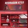 thumbnail image 2 of Teclado gamer Redragon K753 HE 60% mecánico con cable, 2 of 9