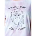 thumbnail image 4 of Star Wars Womens' Chewbacca Messy Hair Tie-Dye Sleep Pajama Set Short, 4 of 7