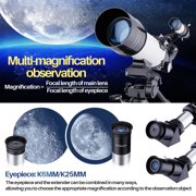 BNISE Telescope 70mm Aperture 400mm - Astronomical Telescope for Kids Beginners Adults Refracting Portable Travel Telescopes with Tripod Phone Adapter Carrying Bag