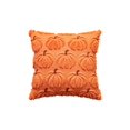 thumbnail image 2 of Pumpkin Fall Decorative Throw Pillow Covers 18"x18",Set of 1 Orange Green Soft Pillow Covers for Autumn Harvest, Fluffy Plush Accent Pillow Cases for Farmhouse Halloween Decor, 2 of 8