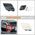 thumbnail image 4 of Trimla Front Tow Cover Fit 12-15 Mercedes-Benz CLA Coupe W117 AMG Line for CLA180 CLA200 CLA220 CLA250 CLA45 2012 2013 2014 2015 bumper Hook Eye Cap A1178851222, 4 of 5