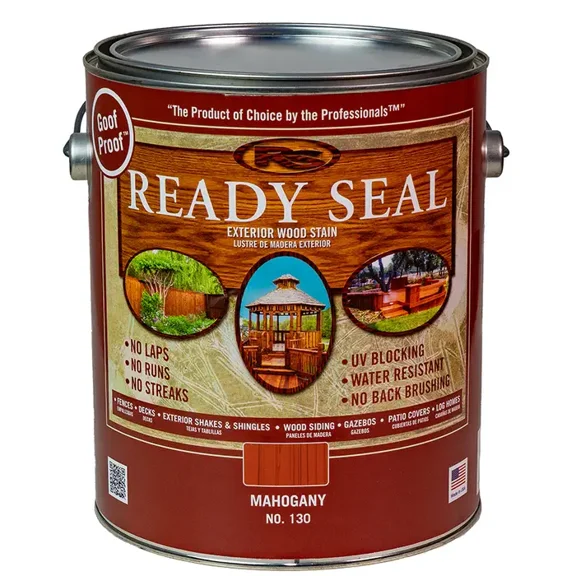 Ready Seal 130 1-Gallon Can Mahogany Exterior Wood Stain and Sealer