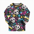 thumbnail image 4 of TOWED22 Boys Girls Halloween Pajamas Ghost Graphic Long Sleeve Pant Sets Pumpkin Pjs Kids Holiday Sleepwear, 4 of 7