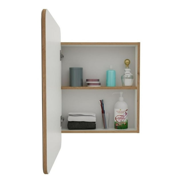 Botiquín Con Espejo Para Baño Color Duna beige