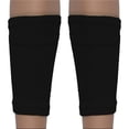 thumbnail image 2 of Soidarity 1 par de calcetines de espinilleras de fútbol para adultos y niños, soporte deportivo para piernas, mangas de pantorrilla, almohadillas de alta Deportes y aire libre Negro/M Soidarity OD010427-10, 2 of 6