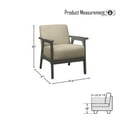thumbnail image 5 of OakvillePark Ovenell Fabric Upholstered Accent Chair, Light Brown, 5 of 6