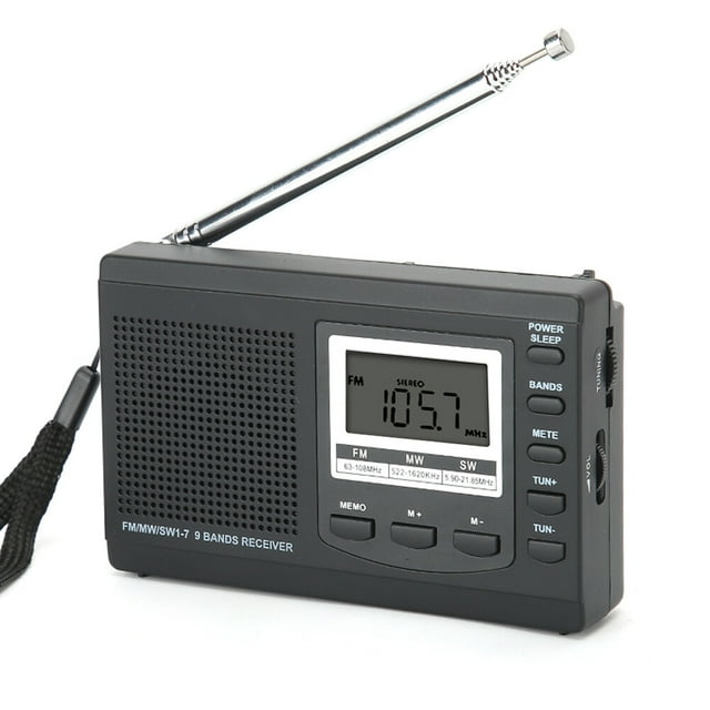 Radio,Portable Mini Radios FM/MW/SW Stereo Speaker Portable Radio Stylish and Modern