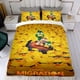 thumbnail image 4 of Migración Conjunto de sábanas temático, trío de piezas, cómodo y amigable con la piel, diseño único, regalo de decoración para el hogar para familiares, amigos y fans, 90 cm * 190 cm, 4 of 6