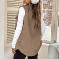 thumbnail image 5 of FAIWAD Women's Button Down Fleece Outerwear Vest Sleeveless Warm Fuzzy Long Jacket Casual Oversized Fall Winter Clothes, 5 of 9