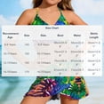thumbnail image 4 of BXSRUTA Tween Girls 3 Piece Tankini Set Medium Size Quick Dry Swimsuits with Swim Skirt and Shorts for Beach Vacation, 4 of 7