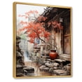 thumbnail image 2 of Designart "Wabisabi Beauty Japon painting I" Cityscapes Floater Framed Canvas Art Print, 2 of 7