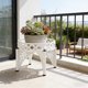 thumbnail image 5 of Soporte para plantas de hierro forjado, suelo de pie, portamacetas interiores exteriores de un solo nivel, estantería metálica, balcón, salón, decoración del hogar, 5 of 6