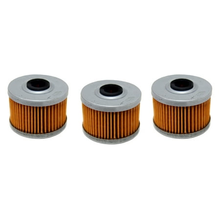 3 Pack Oil Filters - Honda Rancher 350 & 420, TRX300EX TRX400EX Foreman 450 (Best Oil Filter For Honda Odyssey)