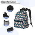 thumbnail image 5 of Daiia Popcorn With Glasses School Backpack for Men Women, Unisex Large Waterproof Bookbag Schoolbag Casual Daypack for High School/College/Teens/Travel/Work Black, 5 of 8