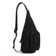 thumbnail image 2 of Mochila tipo bandolera Vera Bradley de algodón reciclado para mujer, color negro, 2 of 6