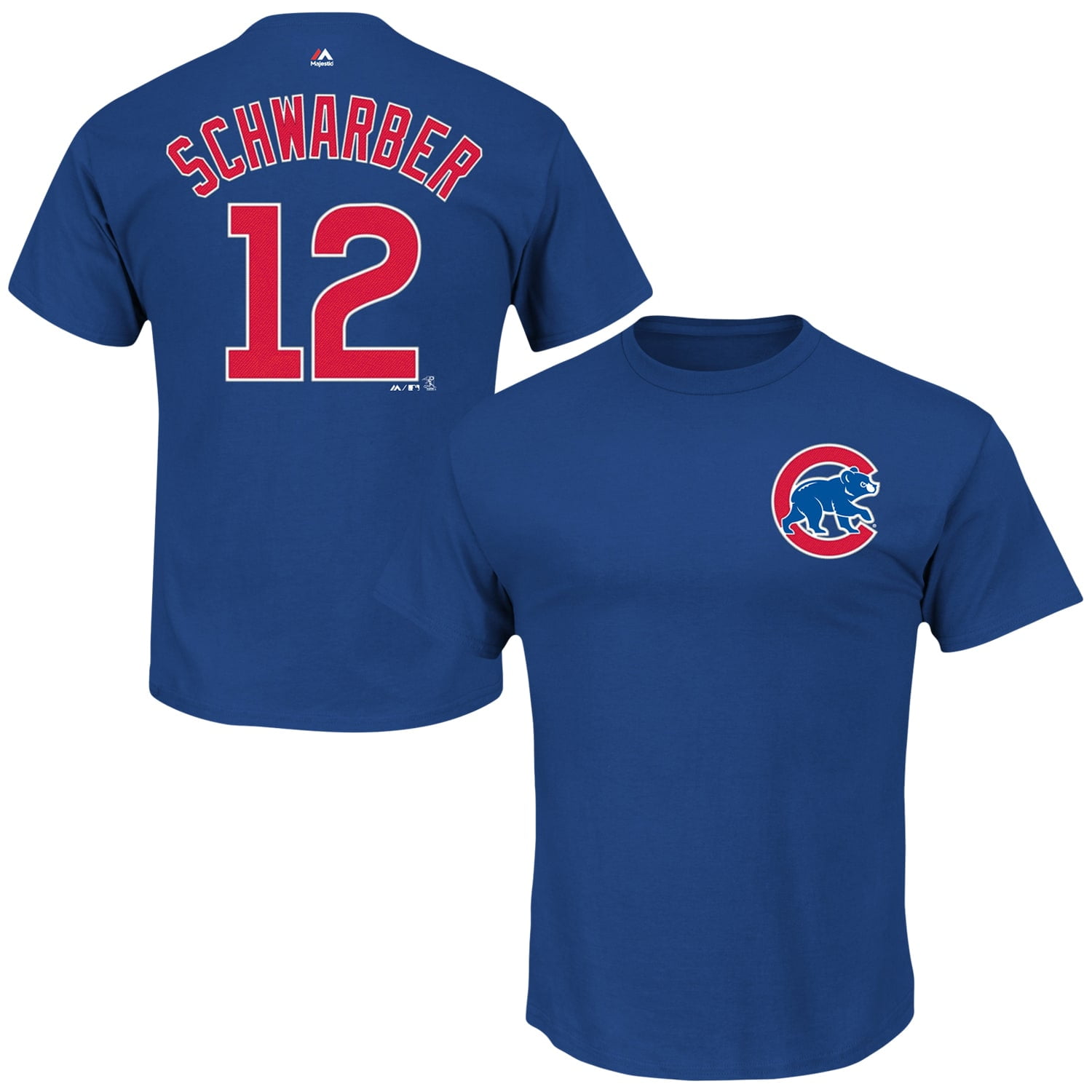 Kyle Schwarber Chicago Cubs Majestic Official Name and Number T-Shirt - Royal - Walmart.com