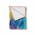thumbnail image 2 of Art Soft Flannel Fleece Throw Blanket, Blurry Big Flower Petals with Hazy Brush Effect Vibrant Watercolor Pastel Design, Cozy Plush for Indoor and Outdoor Use, 70" x 90", Multicolor, by Ambesonne, 2 of 6