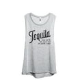 thumbnail image 1 of Tequila Worth The Shot Women's Fashion Sleeveless Muscle Workout Yoga Tank Top Sport Grey X-Large, 1 of 3