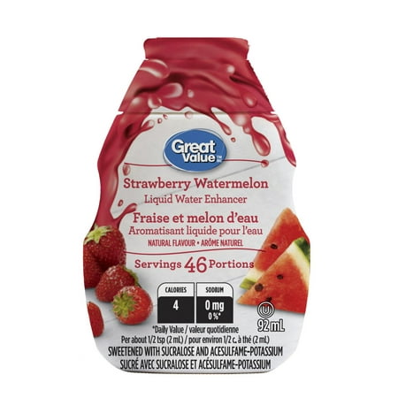 Great Value Strawberry Watermelon Value Size Liquid Water Enhancer