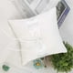 thumbnail image 3 of Wedding Pillows, White Bow Carrier with Faux Pearl, MultiUse 20*20CM, 3 of 5