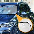 thumbnail image 3 of Yayeee Car Windshield Sun Shade Universal Fit Front Visor Protector, Colorful Flower, 3 of 8