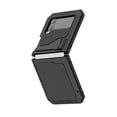 thumbnail image 5 of for Samsung Galaxy Z Flip 4 Case, 360 Full Body Protective Cover Heavy Duty Shockproof Armor Aluminum Alloy Metal Case with Silicone for Samsung Galaxy Z Flip 4 5G 6.7 inch, Black, 5 of 9