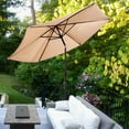 thumbnail image 3 of Costway Parasol de Patio 9 Pieds Extérieur avec Support de Parasol Rond de 50 LBS avec Roues, 3 of 10