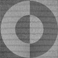 thumbnail image 1 of Ahgly Company Machine Washable Indoor Square Transitional Carbon Gray Area Rugs, 6' Square, 1 of 7