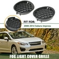 thumbnail image 5 of Fog Light Lamp Cover Grilles Black Pair Fit for Subaru Impreza 2008-2014, 5 of 6